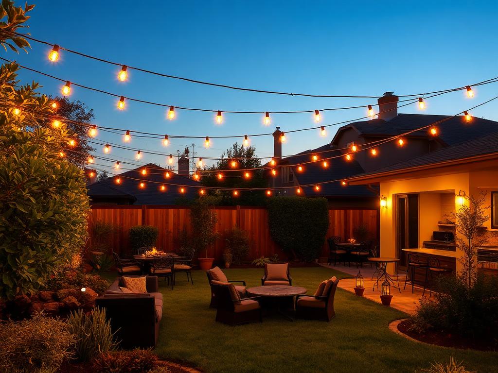 Bistro lighting install 4
